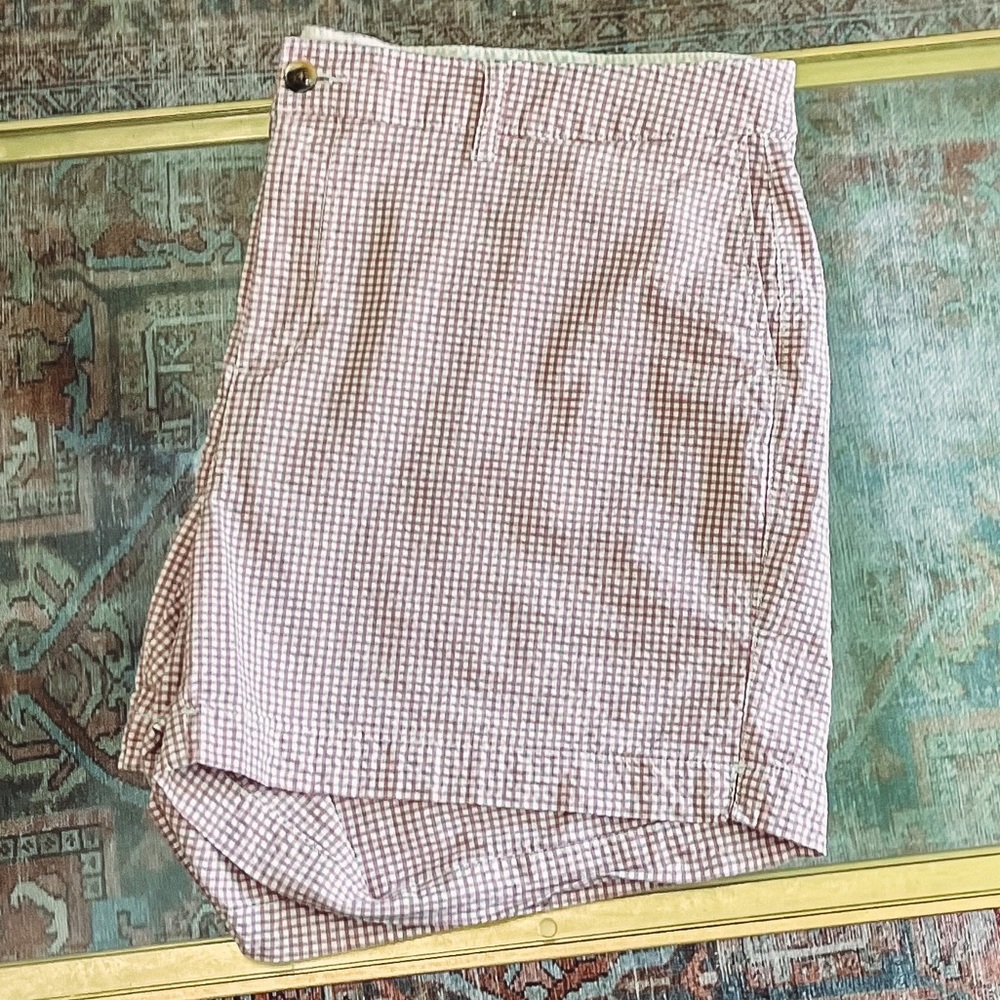 Old Navy Mauve / Pink Gingham Women’s Everyday Short High Rise Shorts